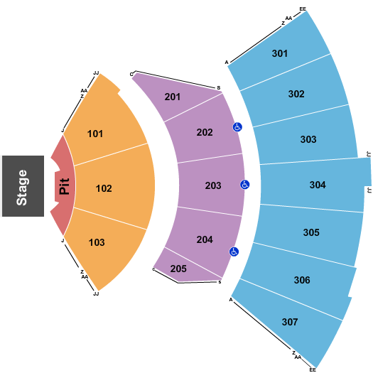 FirstBank Amphitheater FirstBank Amphitheater Seating Chart